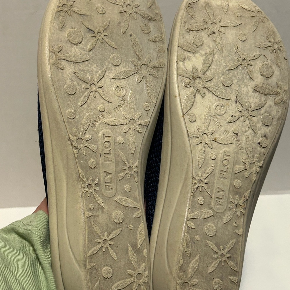 Navy Mesh Slip-On Loafers by - Picture 5 of 5
